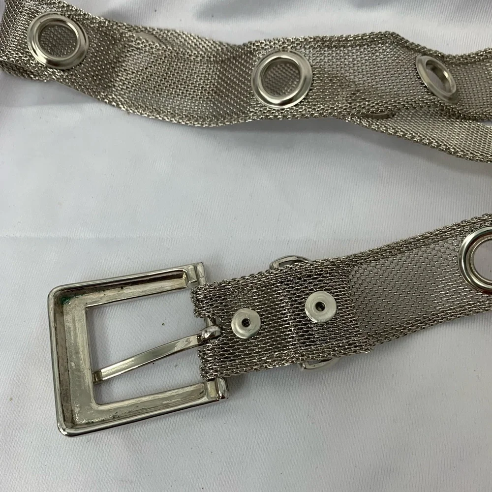 Silver Mesh Wire Belt 34” Adjustable (39” end‎ to end)